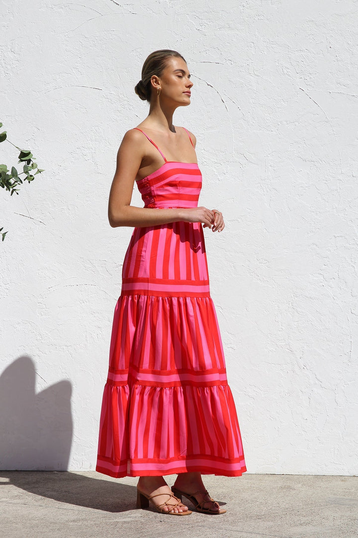 Duttini | Candy Stripe Maxi Dress