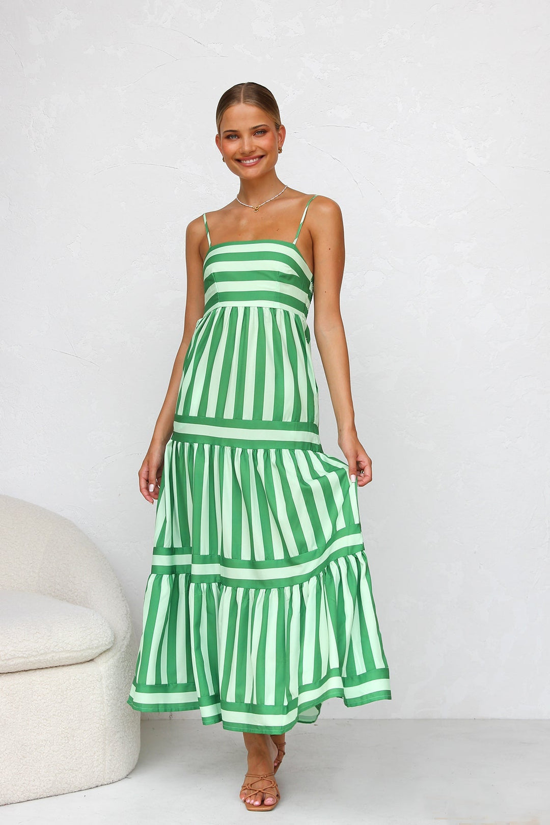Duttini | Candy Stripe Maxi Dress