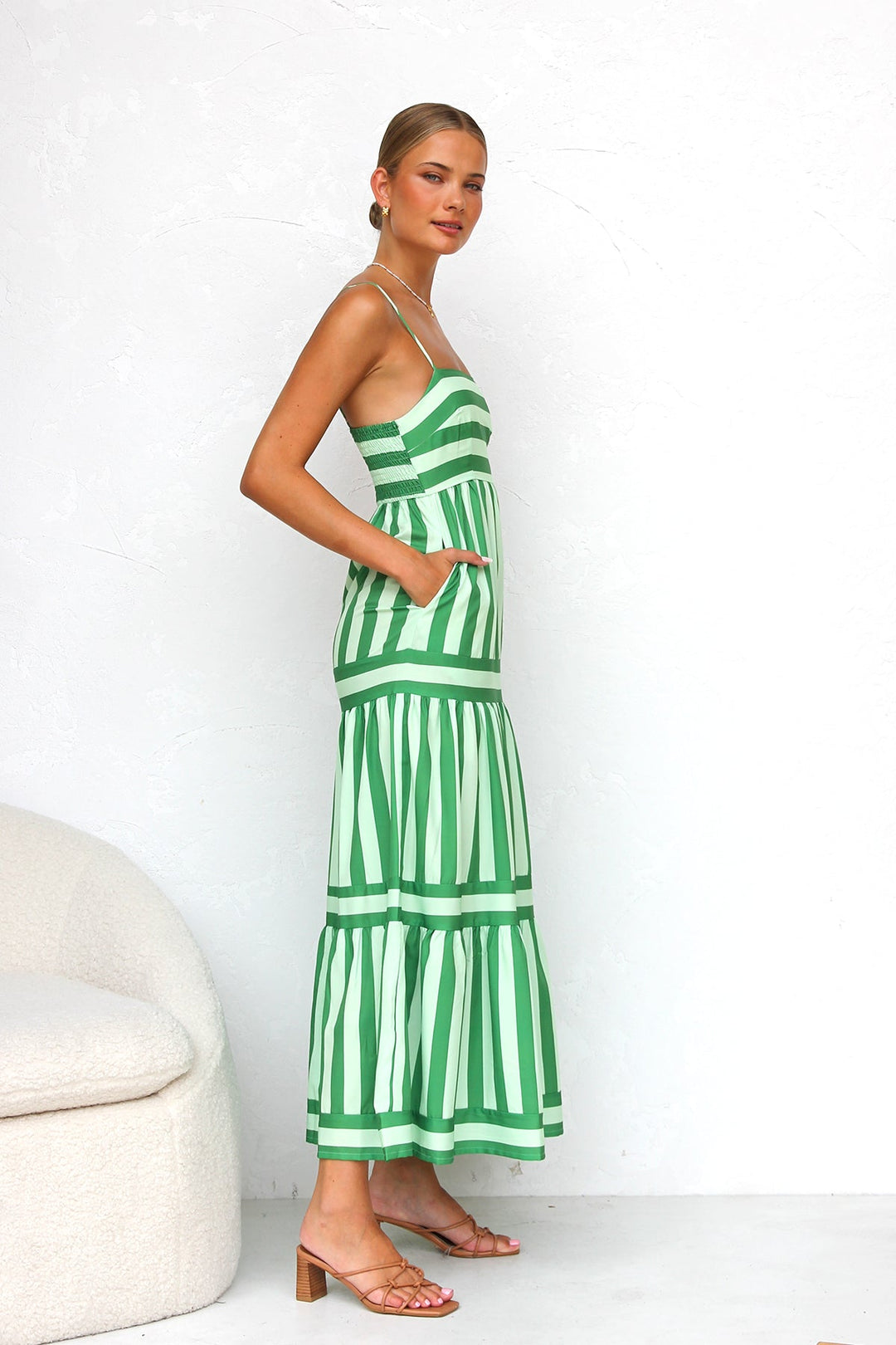 Duttini | Candy Stripe Maxi Dress