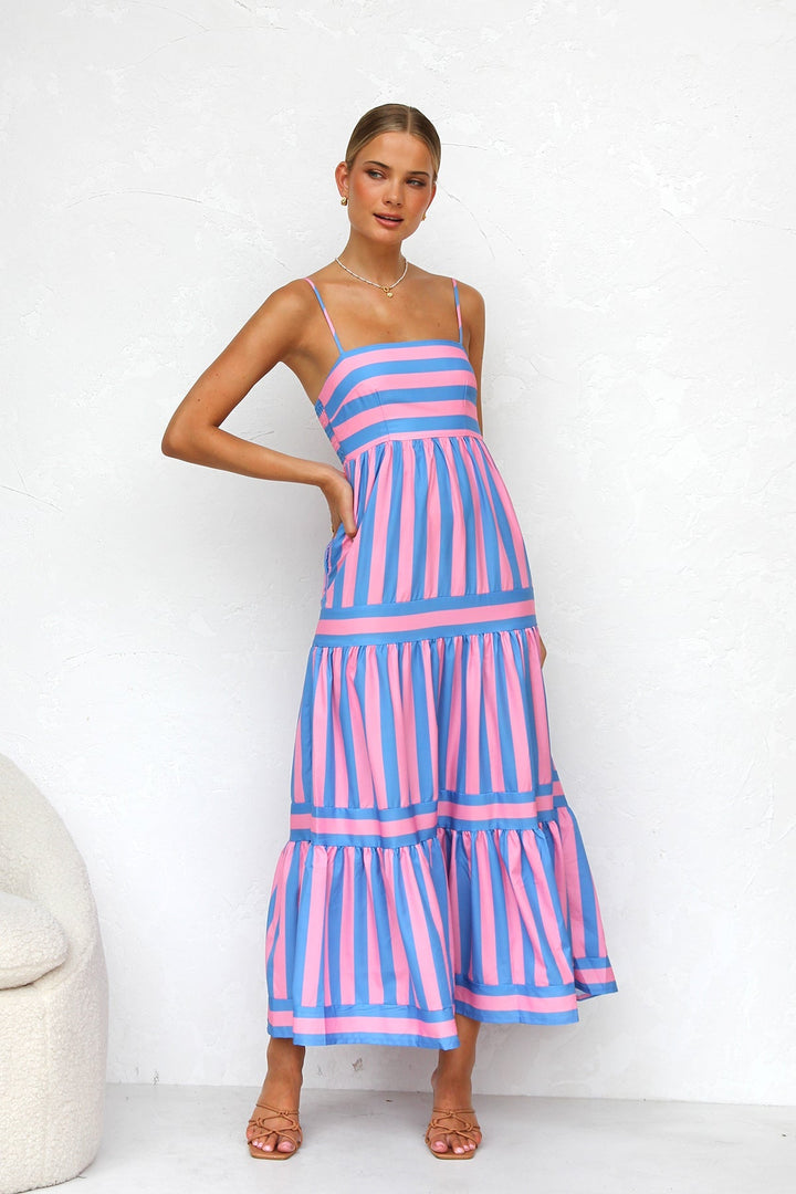 Duttini | Candy Stripe Maxi Dress
