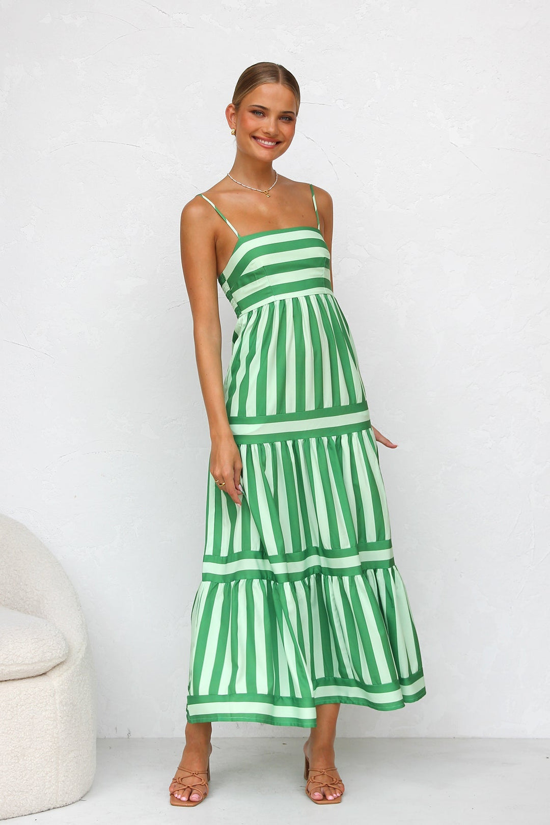 Duttini | Candy Stripe Maxi Dress
