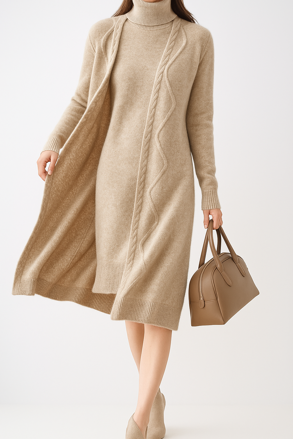 Duttini | Cable-Knit Cardigan