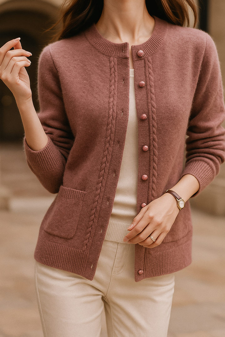Duttini | Pearl Trim Cardigan