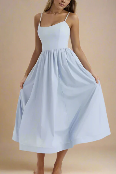 Duttini | Satin Finish Midi Dress