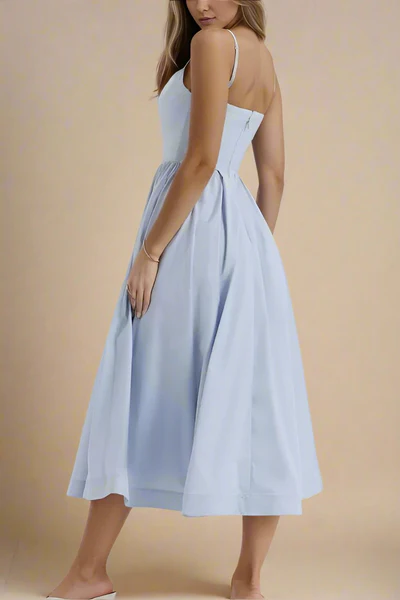 Duttini | Satin Finish Midi Dress