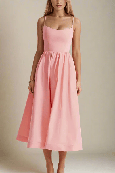 Duttini | Satin Finish Midi Dress