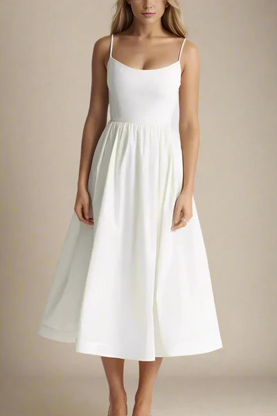 Duttini | Satin Finish Midi Dress