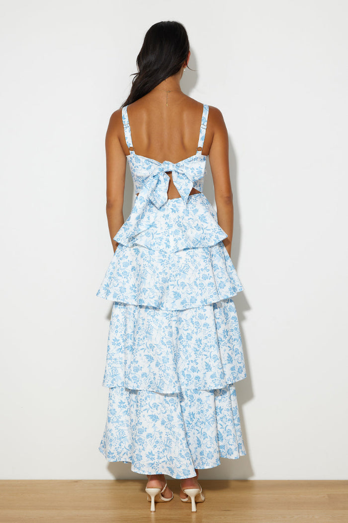 Duttini | Tiered Floral Maxi Dress