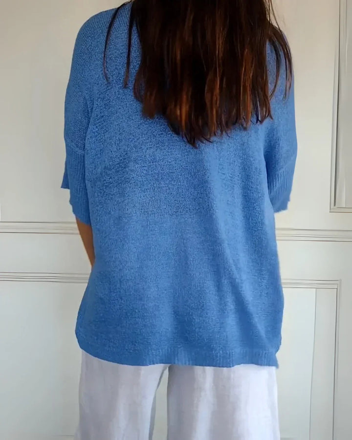 Duttini | Relaxed Fit V-Neck Tee