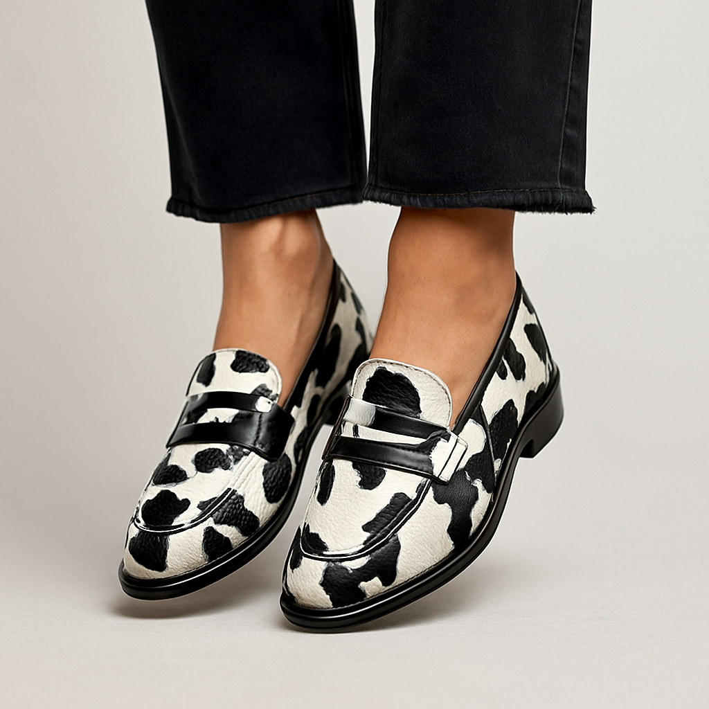 Duttini | Supportive Patterned Flat Slip-On with a Comfort Fit