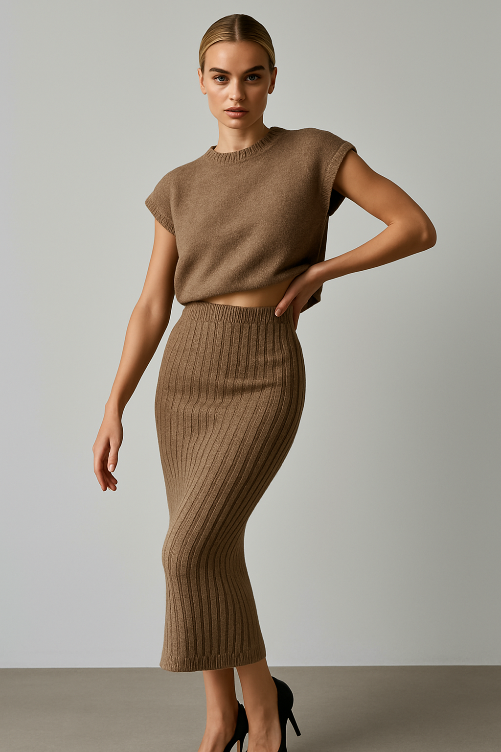 Duttini | Rib Sleeveless Set