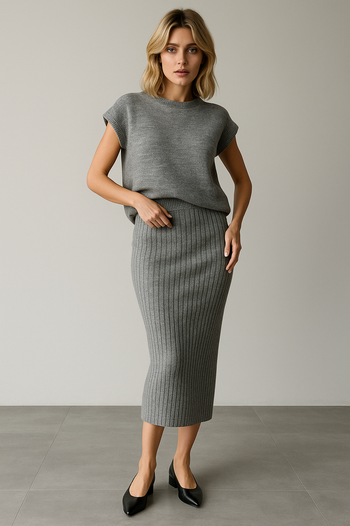 Duttini | Rib Sleeveless Set