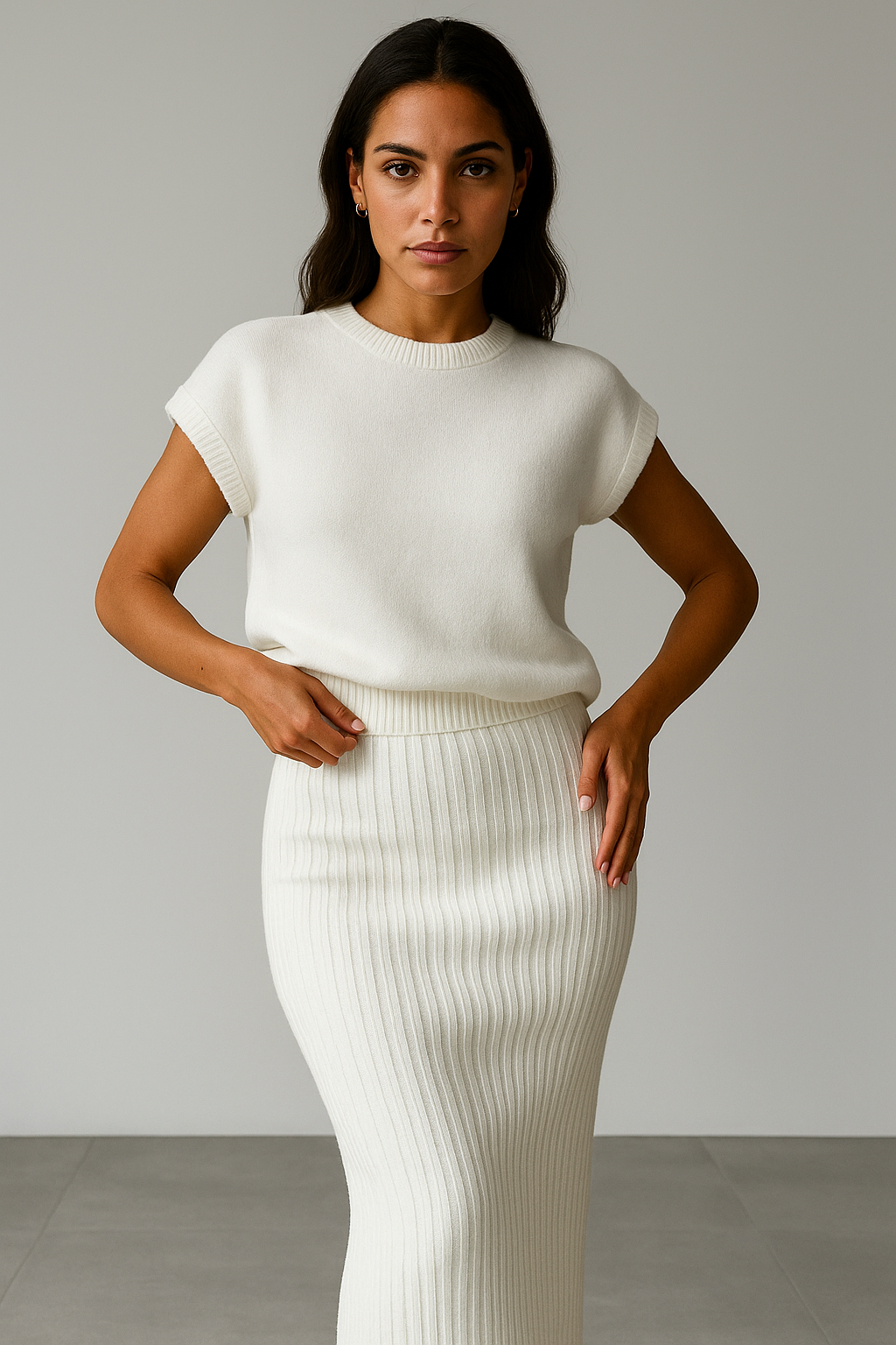 Duttini | Rib Sleeveless Set