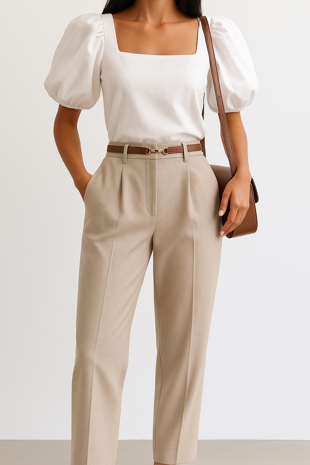 Duttini | Wide Leg Wool Trousers