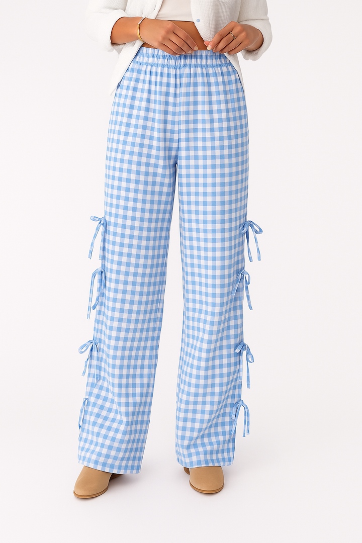 Duttini | Checkered Cotton Trousers