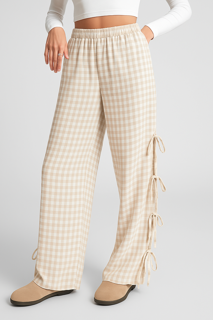 Duttini | Checkered Cotton Trousers