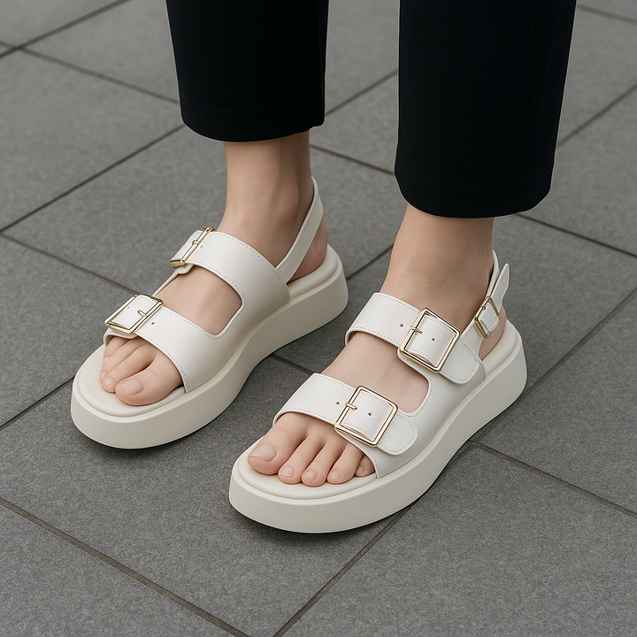 Duttini | Leather Platform Sandal