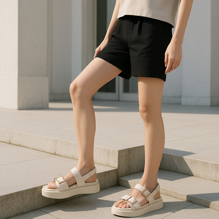 Duttini | Leather Platform Sandal
