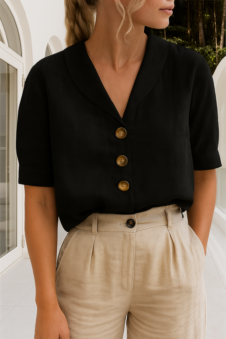 Duttini | Elegant Blouse with Graceful Drape