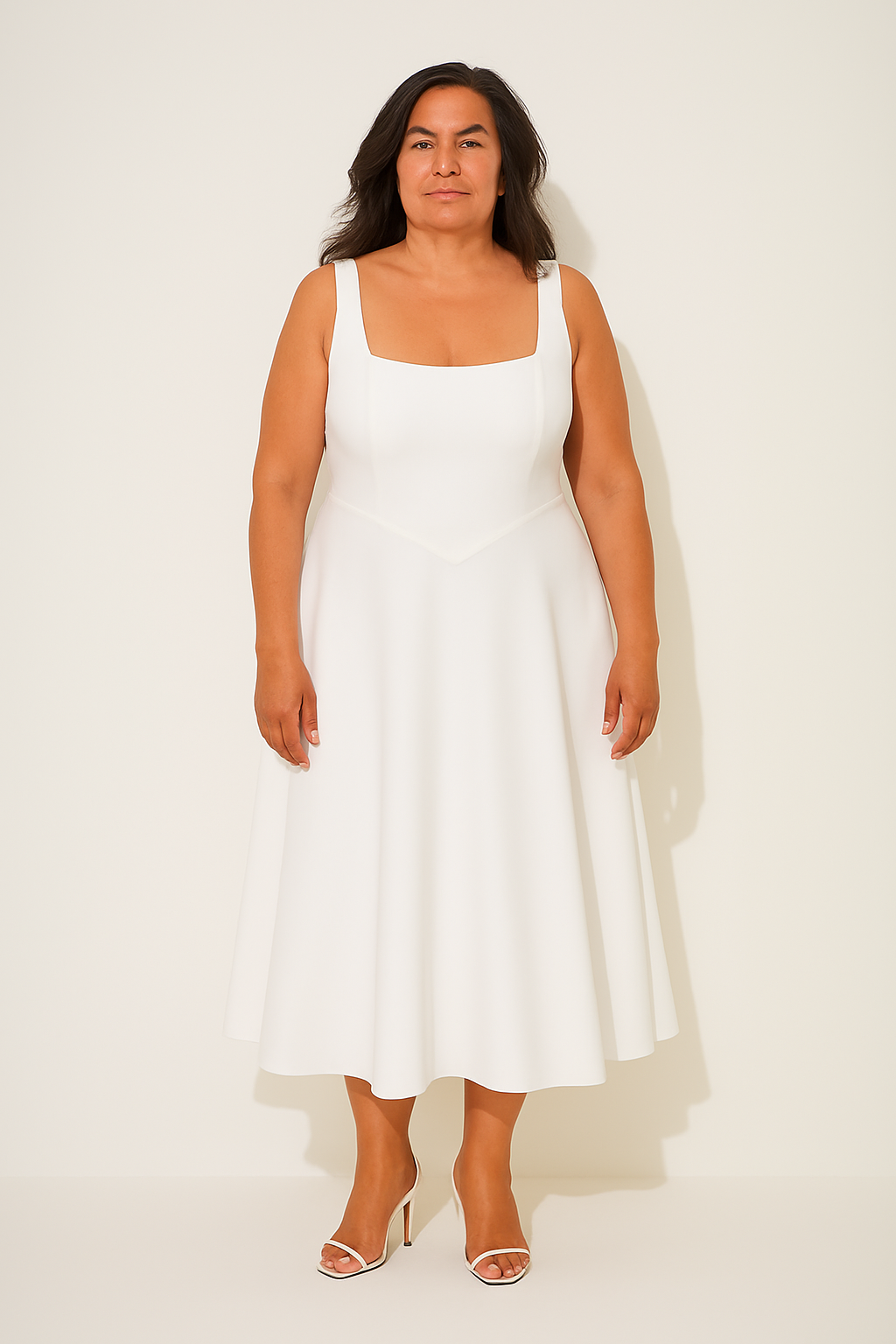 Duttini | Timeless Flowy Midi Dress with a Flattering Silhouette