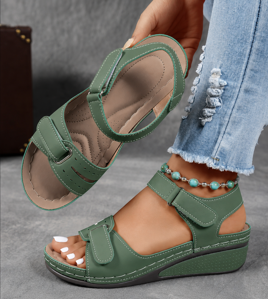 Duttini | Orthopedic Sandals With Wedge Heel