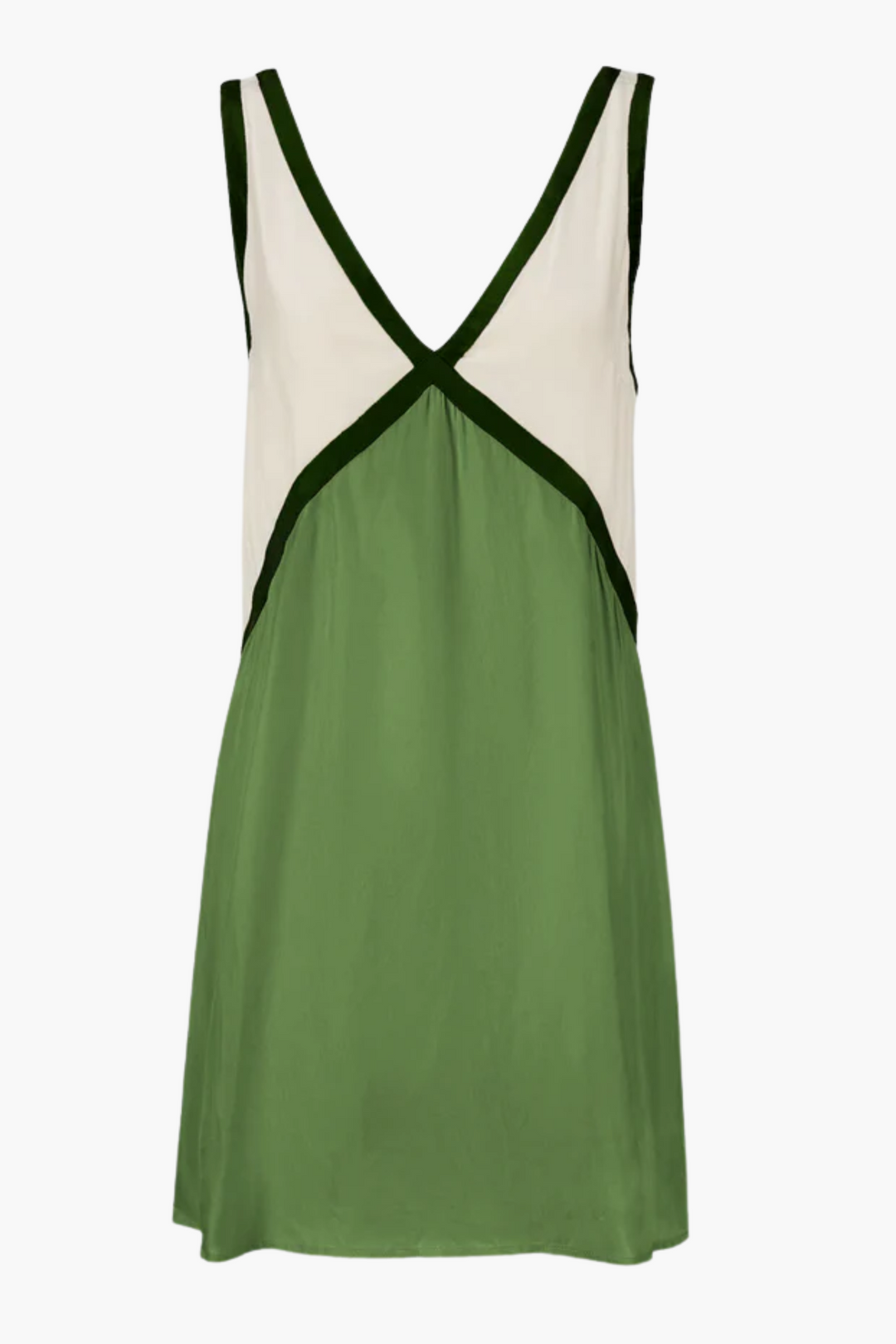 Duttini | Colour-block V-neck mini dress