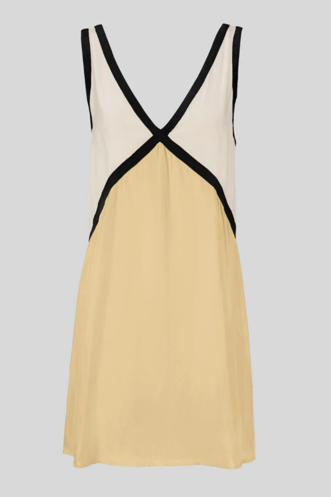 Duttini | Colour-block V-neck mini dress