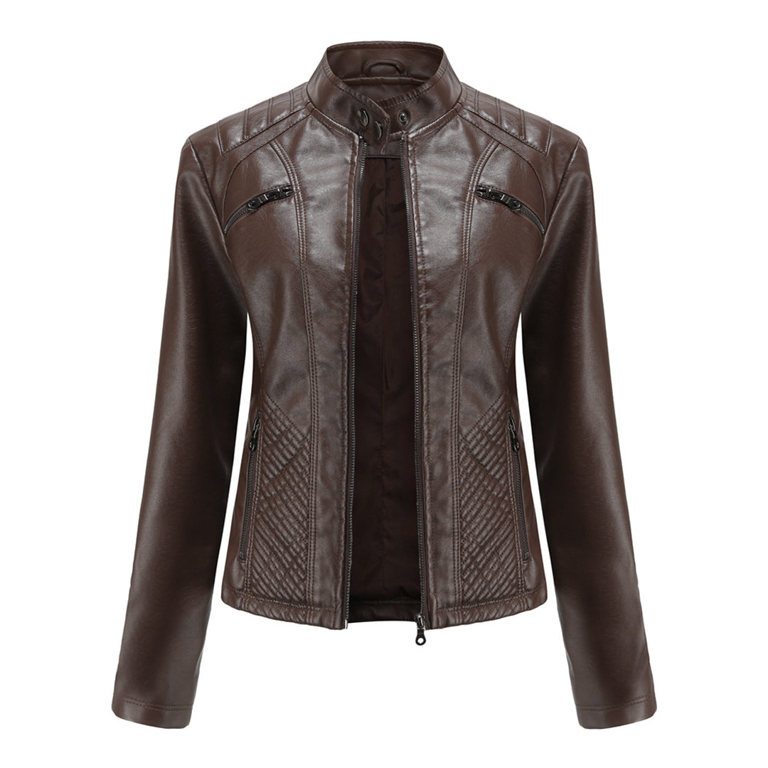 Duttini | Women’s Classic Zip-up Biker Jacket