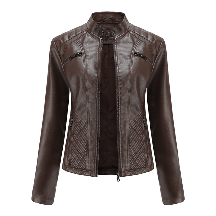 Duttini | Women’s Classic Zip-up Biker Jacket