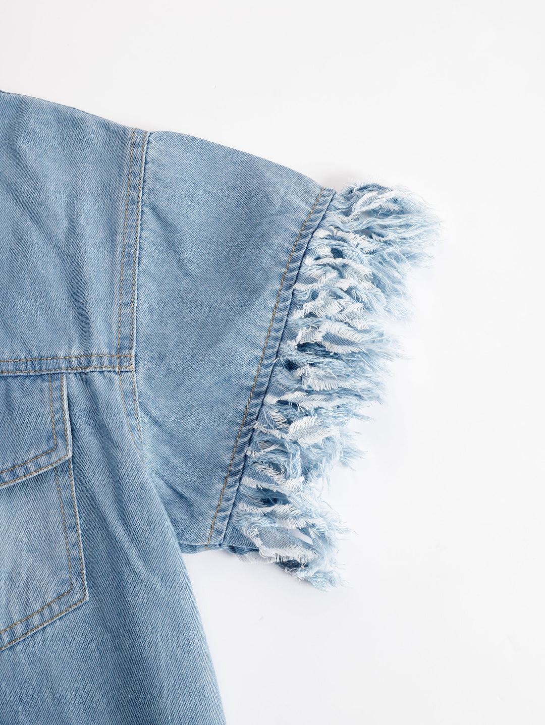 Duttini | Denim Tassel Casual Dress