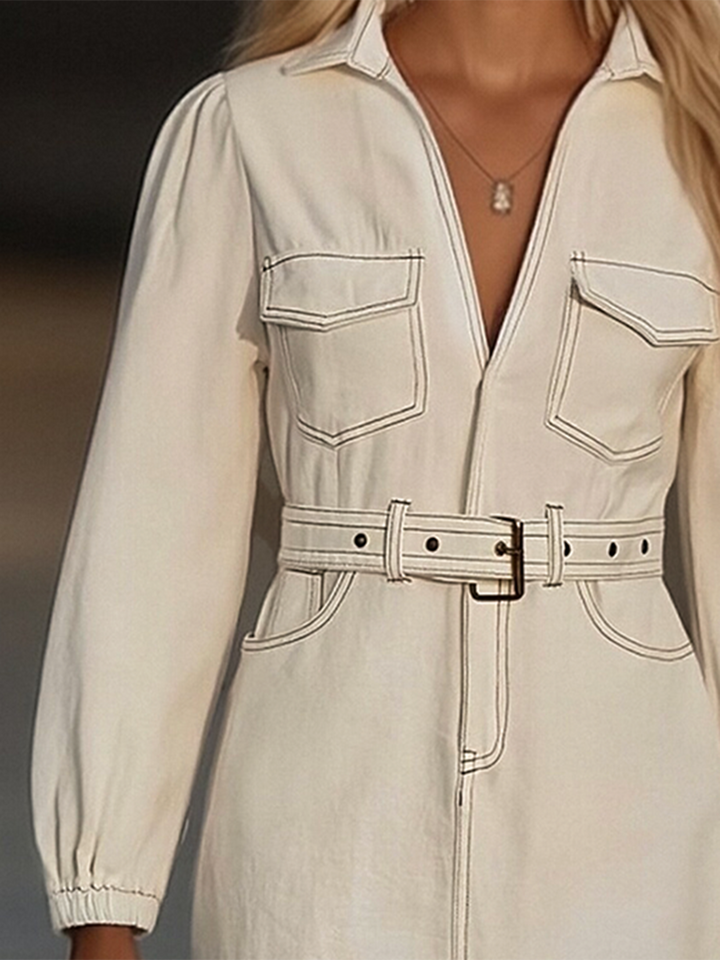Duttini | Denim Tassel Dress