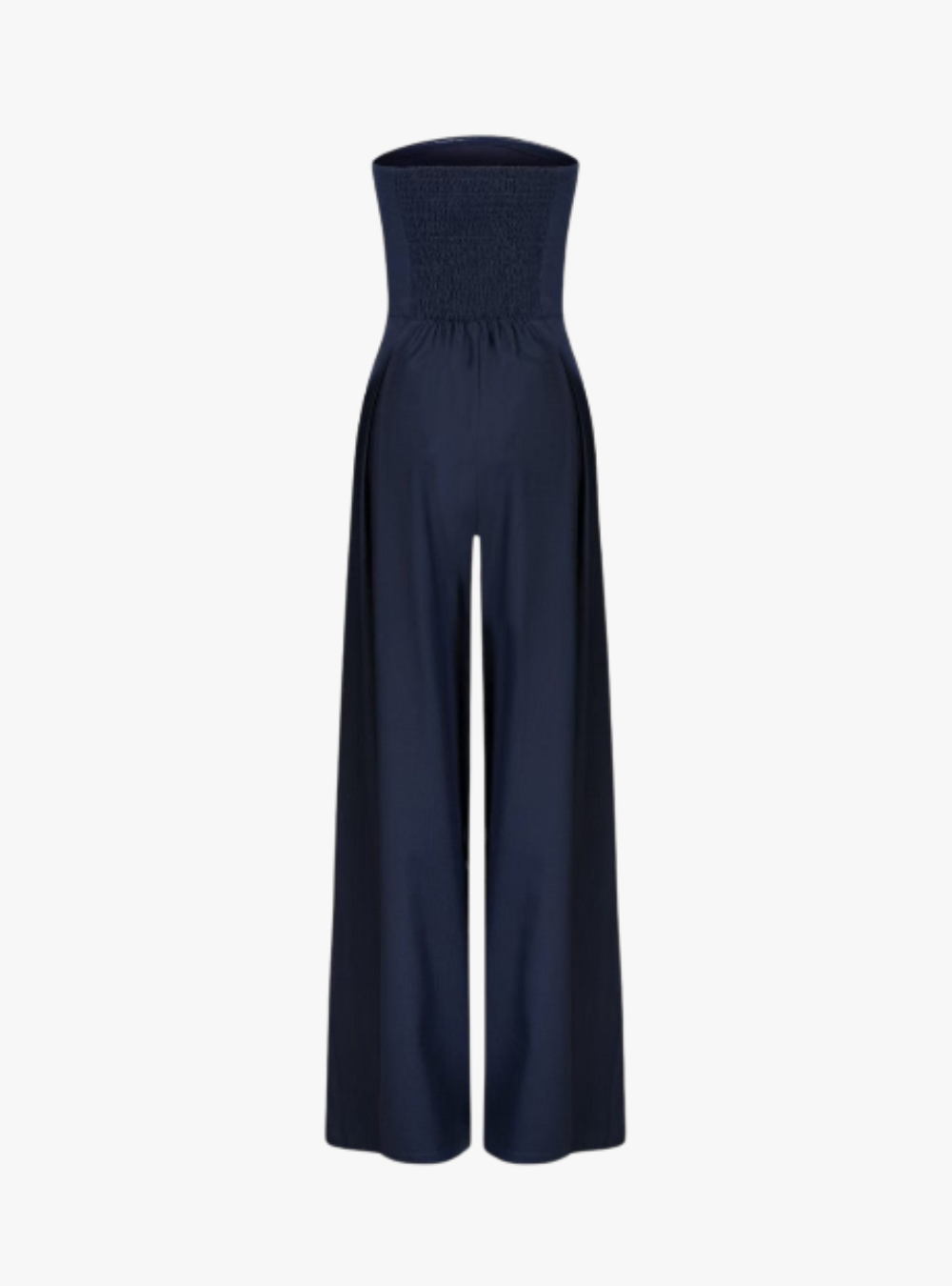 Duttini | Strapless Tailored Wide Leg Jumpsuit