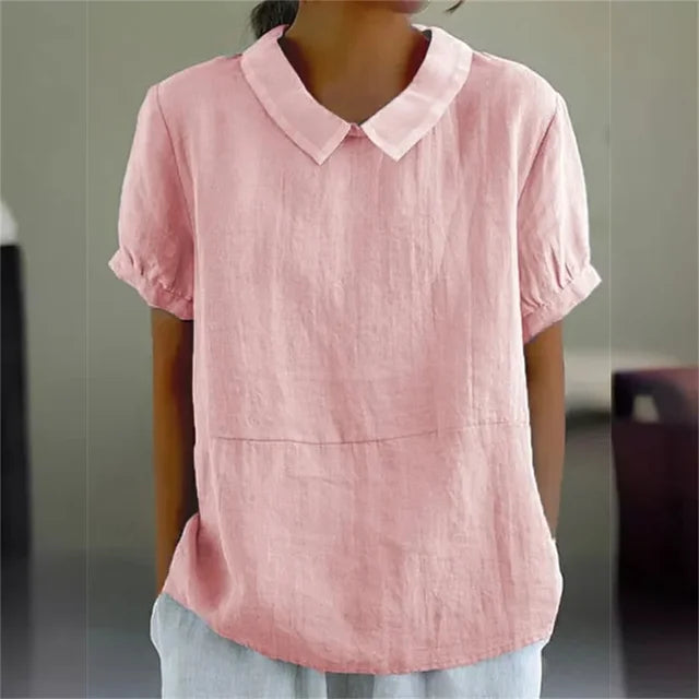 Duttini | Timeless Serene Cotton Collared Blouse for Every Occasion