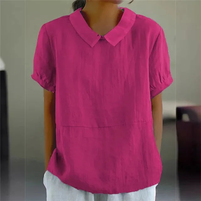 Duttini | Timeless Serene Cotton Collared Blouse for Every Occasion