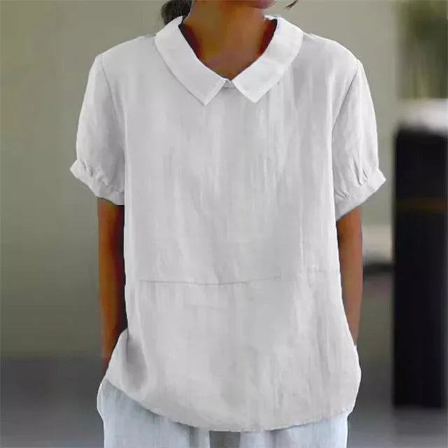 Duttini | Timeless Serene Cotton Collared Blouse for Every Occasion