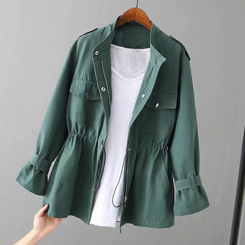 Duttini | Women's Utility Jacket, Zipper Closure