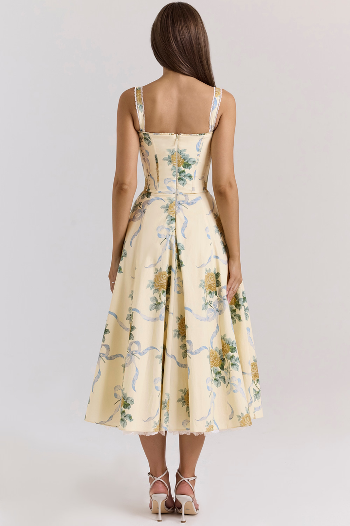Duttini | Vintage Floral Midi Sundress