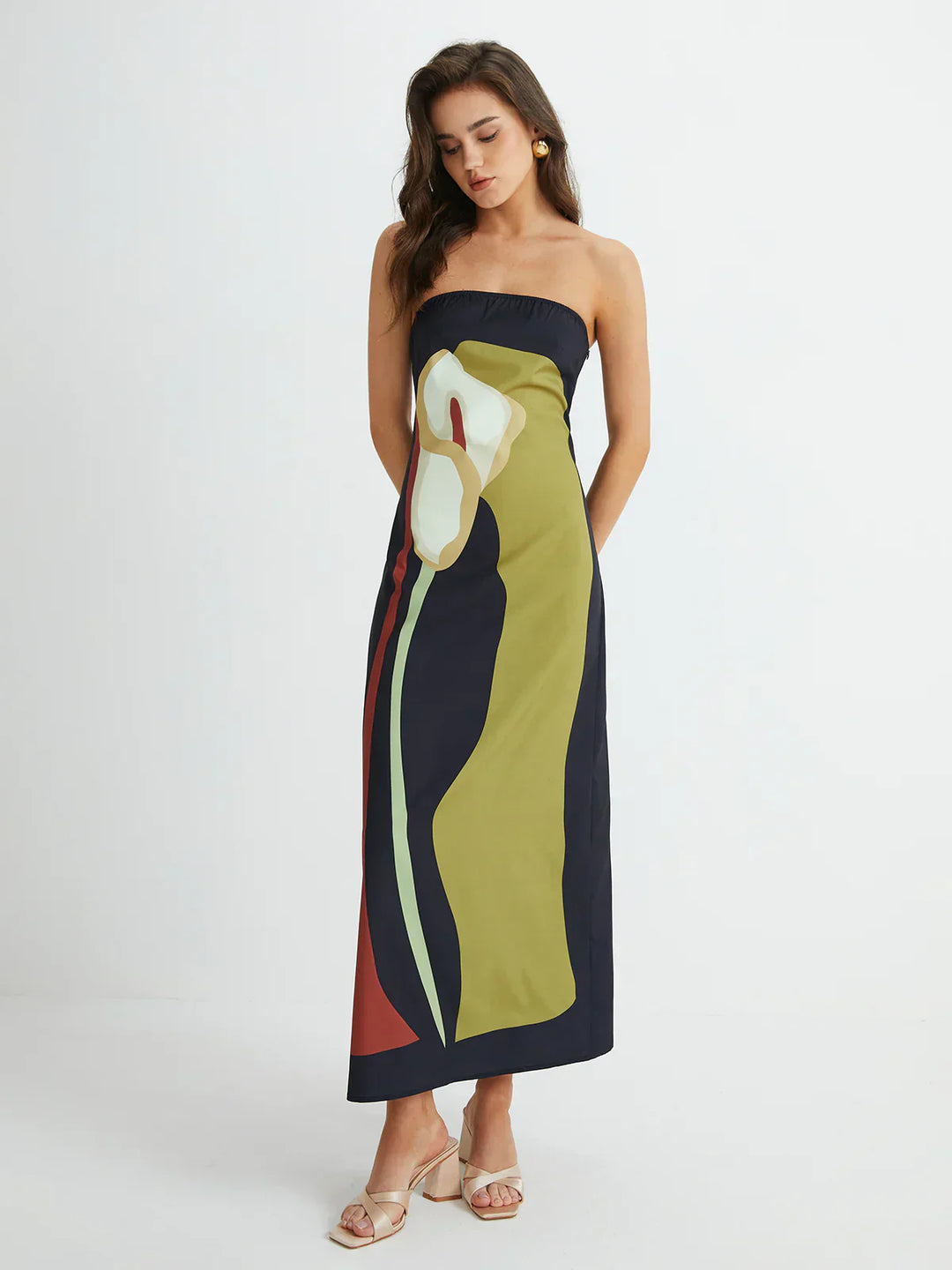 Duttini | Strapless Maxi Dress