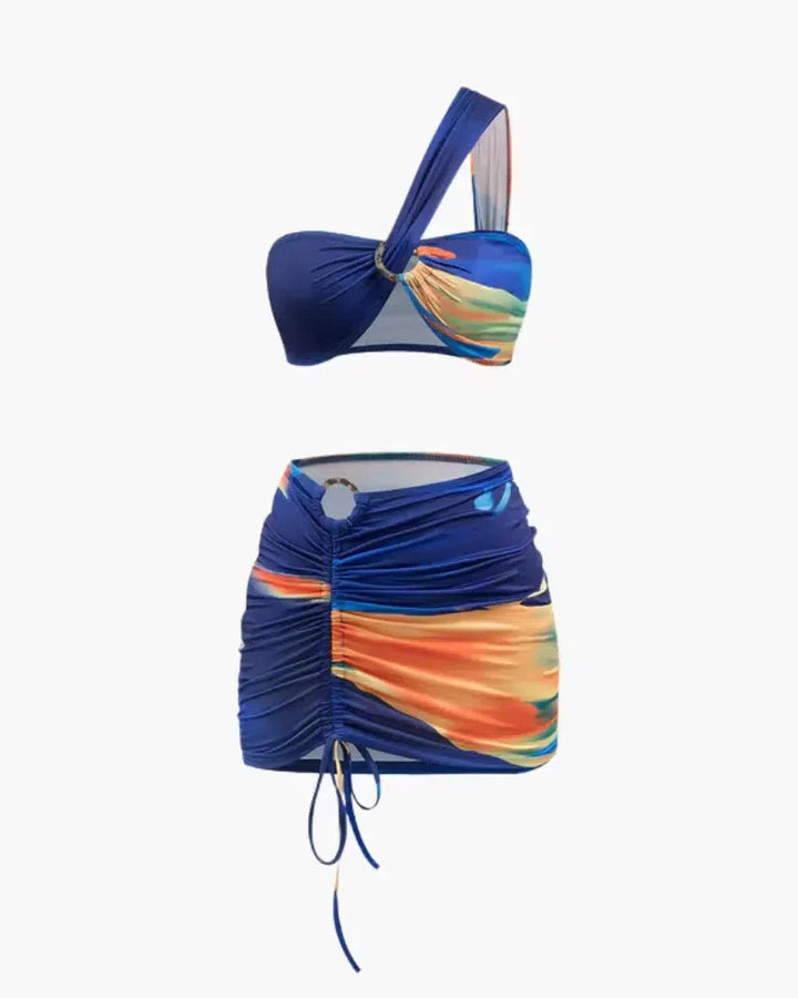 Duttini | Crop Top and Skirt Set