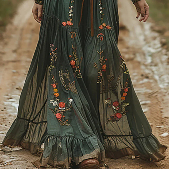 Duttini | Modern Bohemian Floral Maxi Dress for a Polished Look