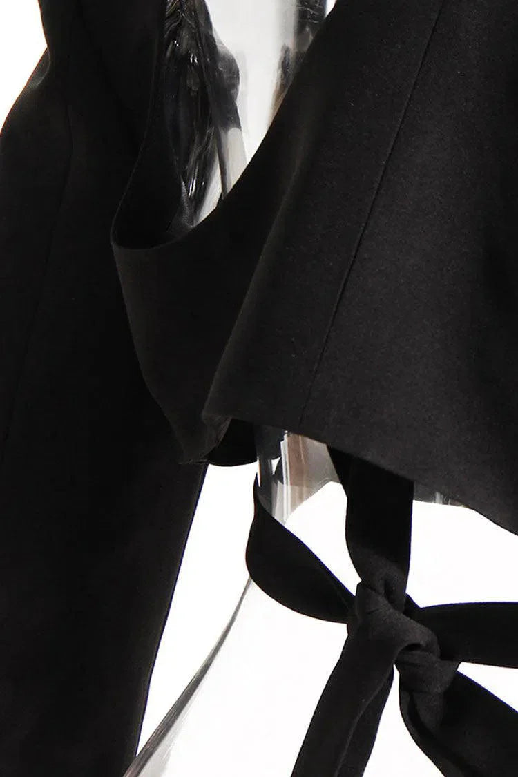 Duttini | Strong-shoulder cutout blazer