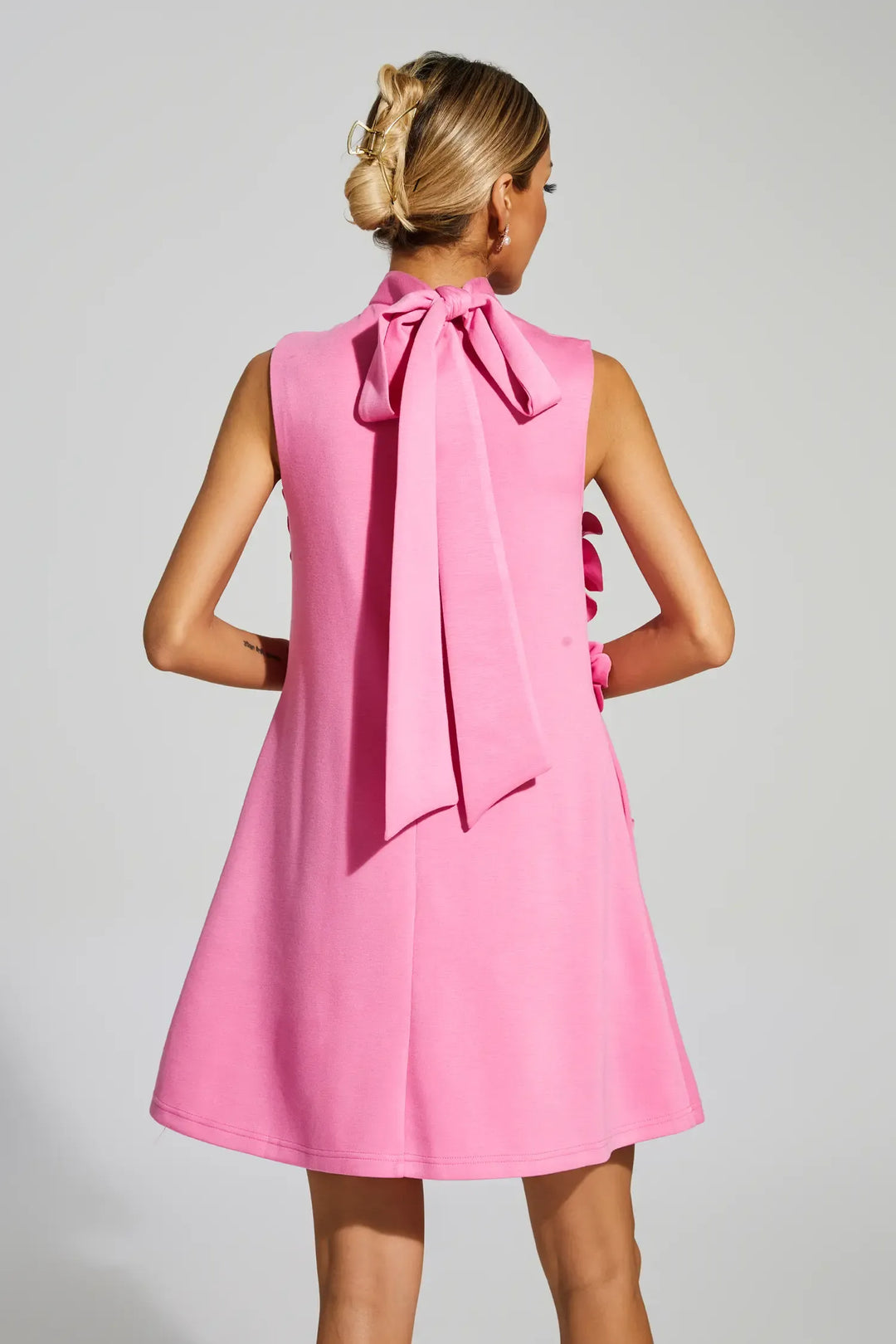 Duttini | Sculpted Floral Sleeveless Mini Dress