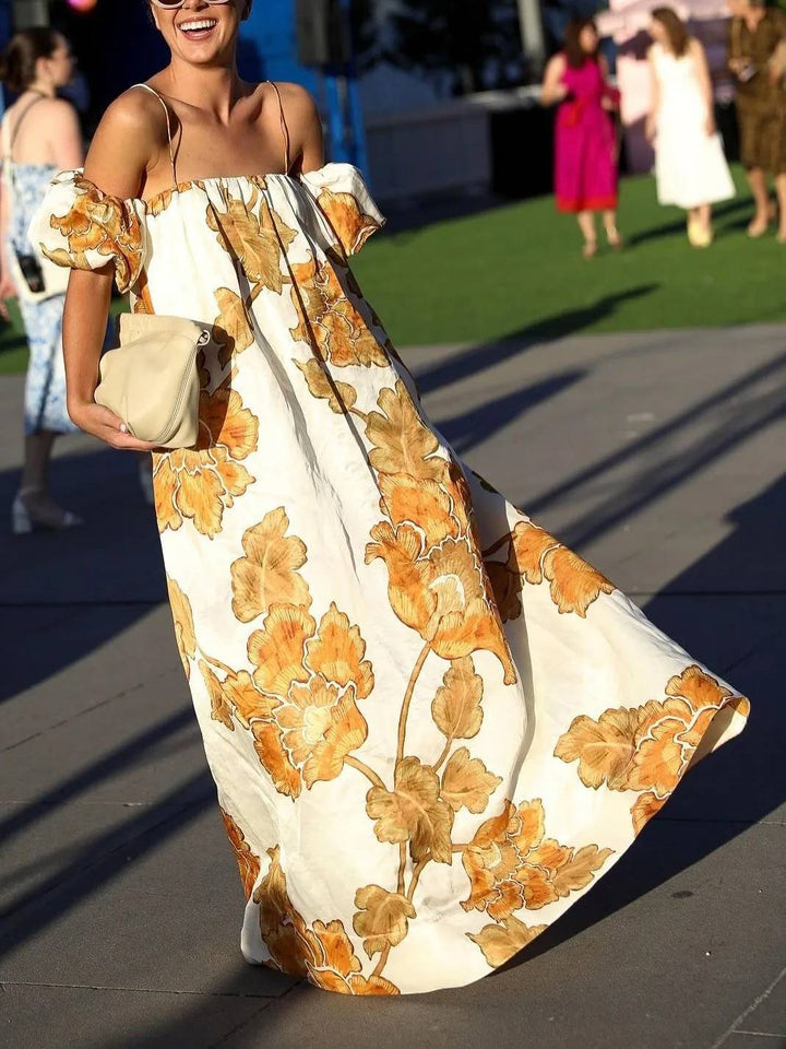 Duttini | Floral Print Sling Dress