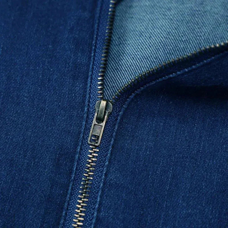Duttini | V-neckline Denim Jumpsuit