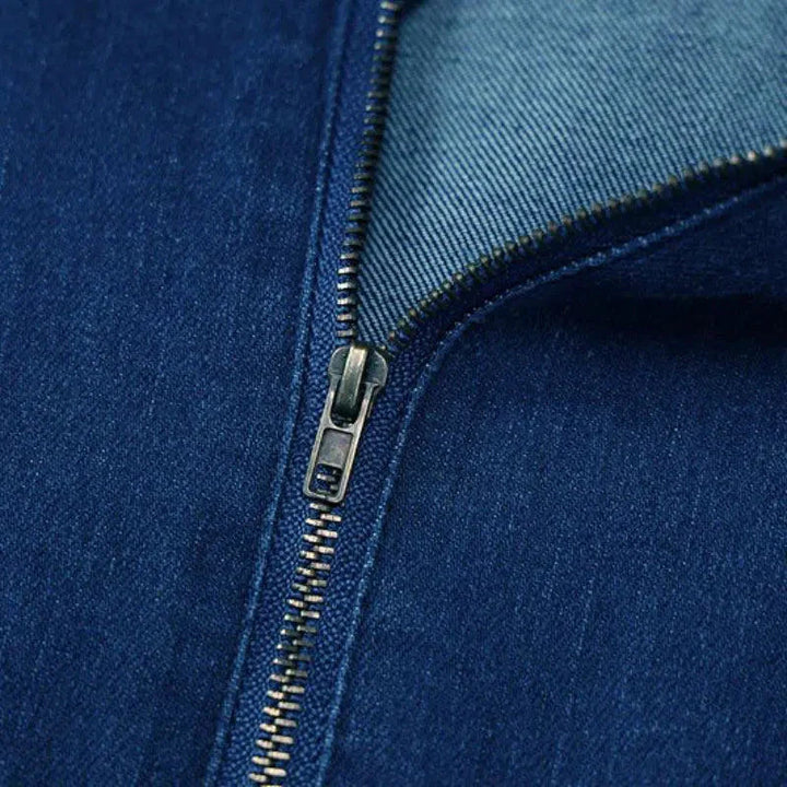 Duttini | V-neckline Denim Jumpsuit
