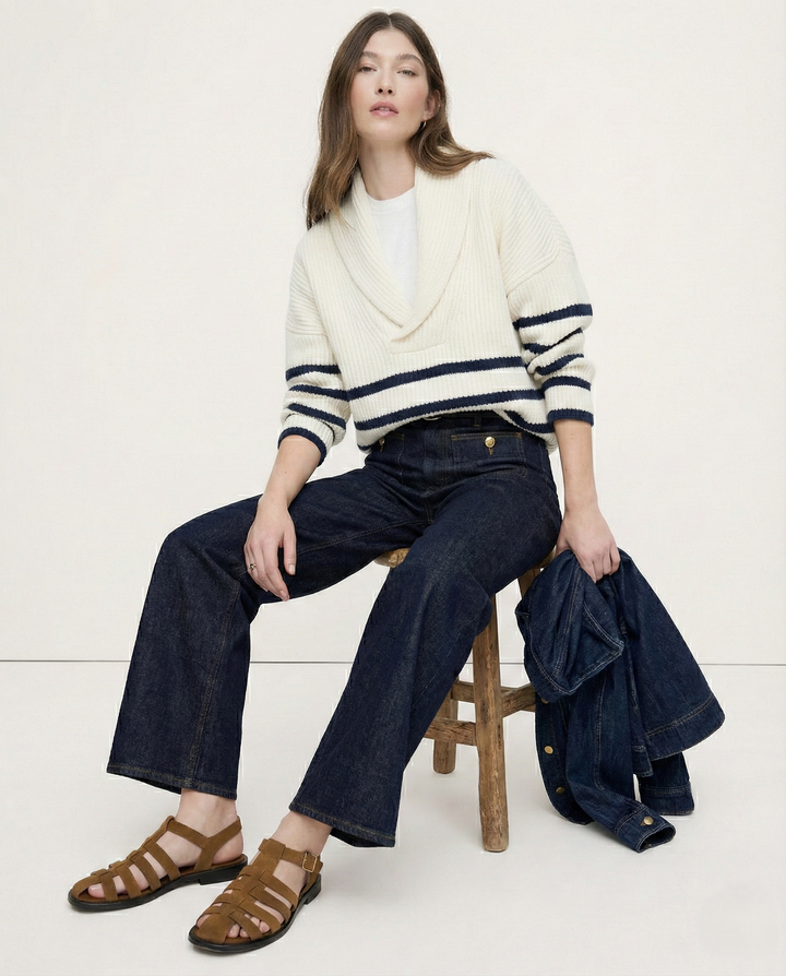 Duttini | Classic Wide-Leg Jean for Women in Denim