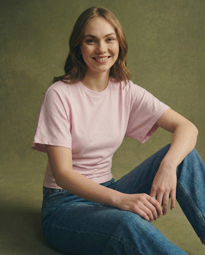 Duttini | Drape Cotton Tee for Women in White