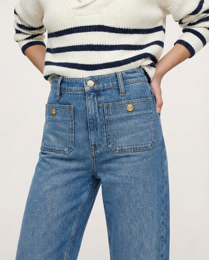 Duttini | Classic Wide-Leg Jean for Women in Denim