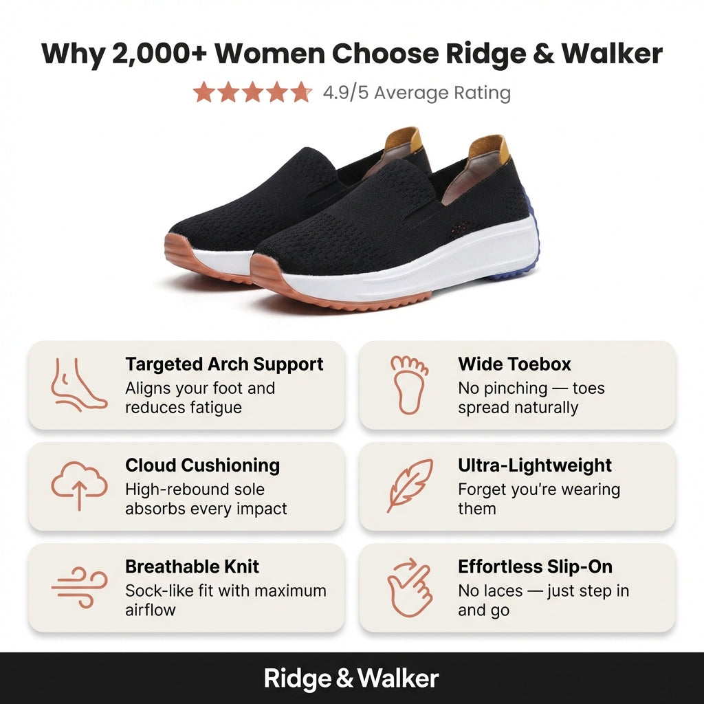 Duttini | Modern Knit Slip-On Platform Orthopedic Sneakers