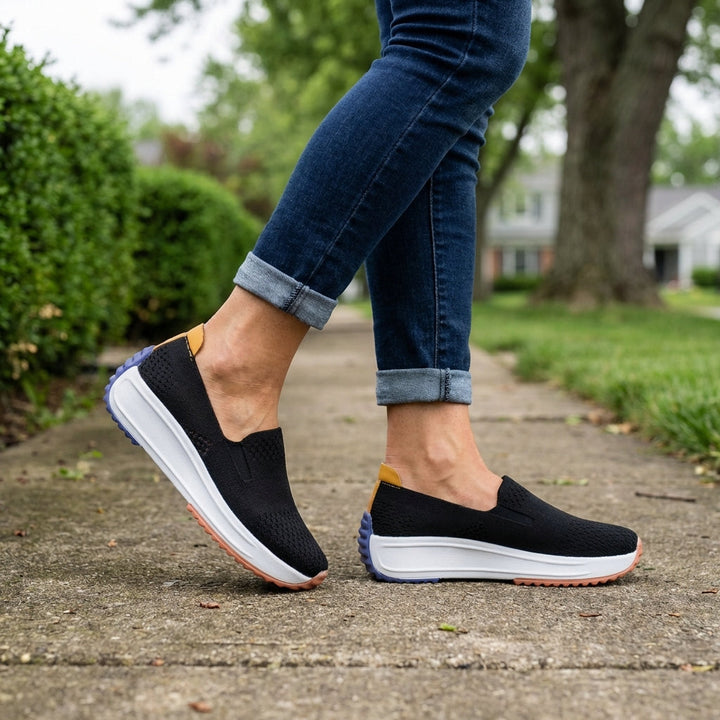 Duttini | Modern Knit Slip-On Platform Orthopedic Sneakers